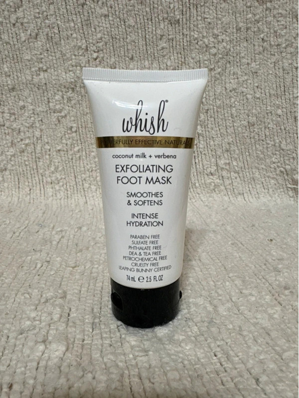 Whish Exfoliating Foot Mask Intense Hydration Coconut Milk Verbena 2.5 fl oz